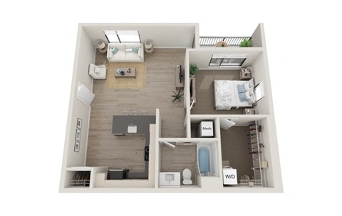 1 bed 1 bath C at Marcato, Kansas City, Missouri