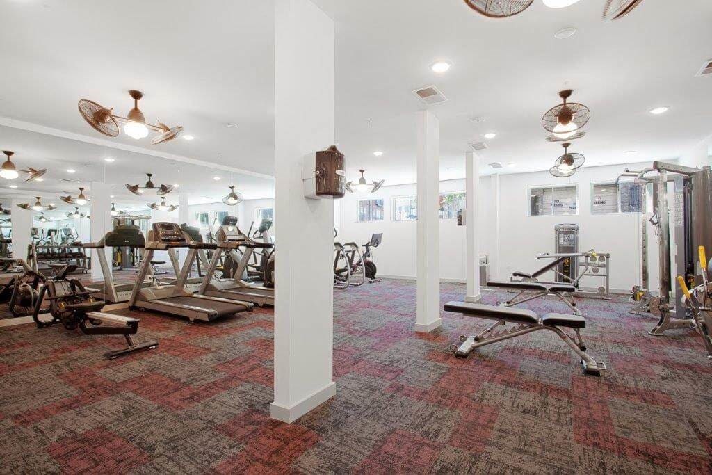 the gym in the owner s home at Smith and Porter, Atlanta, GA