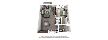 the floor plan of 1190 sqft of renovated apartment