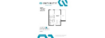 A2 - 1 Bed, 1 Bath - 584 SF