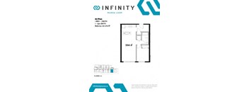 a floor plan of a small house with a bathroom and a bedroom