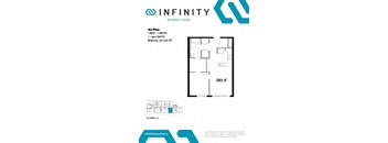 a floor plan of a small apartment with bedrooms and a bathroom