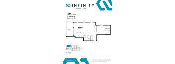 plan of a 1 bedroom apartment
