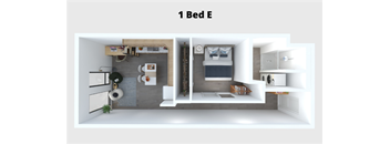 1 Bed E