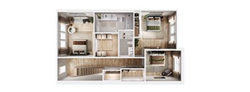 A series of images showing different rooms of a house.