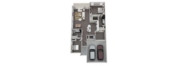 a 2 bedroom floor plan  the crossings  670 sq ft