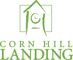 a green graphic of a house and the words corn hill counseling