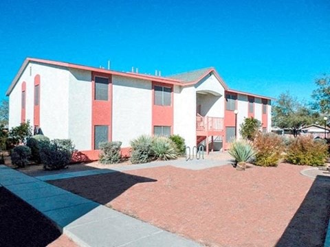 Exterior and landscaping at Mission Vista Apartments in Tucson, AZ