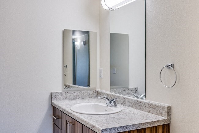 Foothills Village apartment bathroom vanity