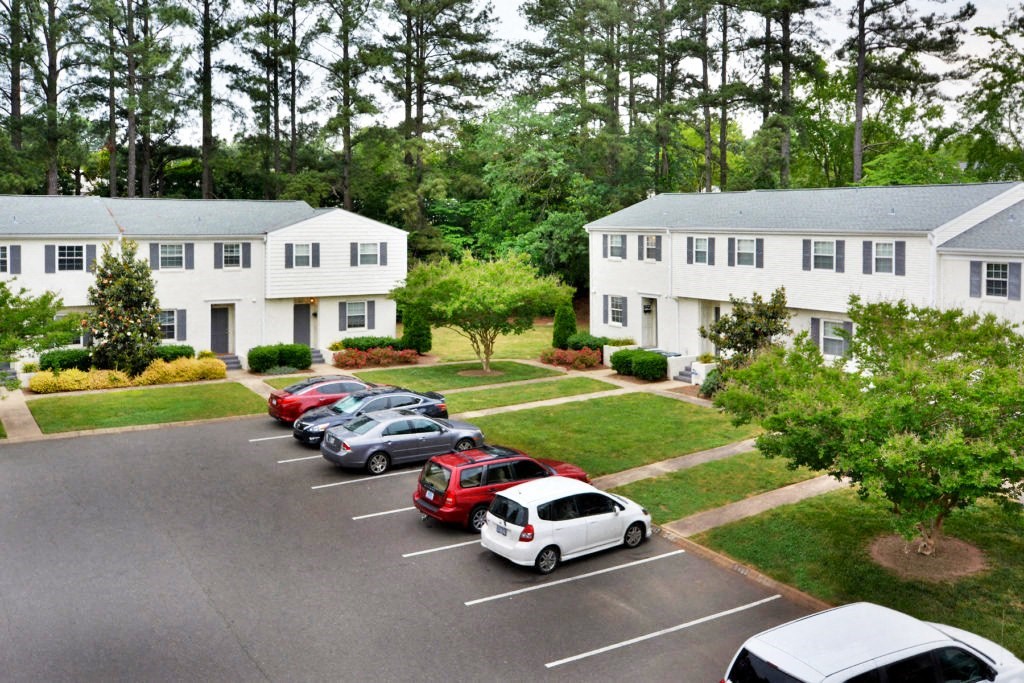 Reserved Parking Area at Midtown Park Townhomes, Raleigh, NC