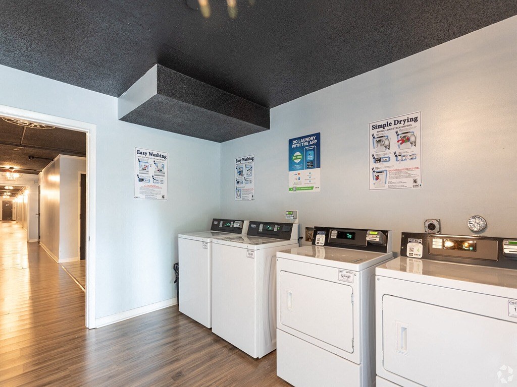 Laundry Room at Capital Flats & Magnolia Square Apartments, Raleigh, NC