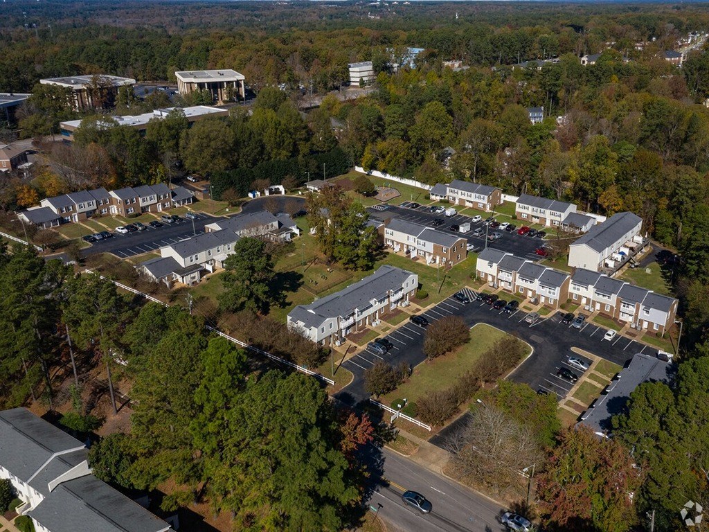 Aerial View at Colony Townhomes, Raleigh, North Carolina