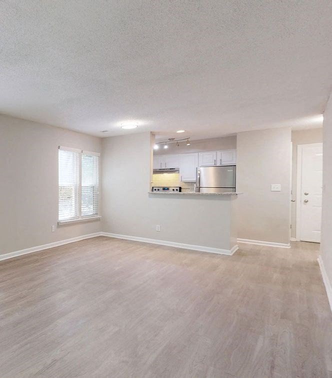 Living And Kitchen at Willow Bend Apartments, Durham, North Carolina