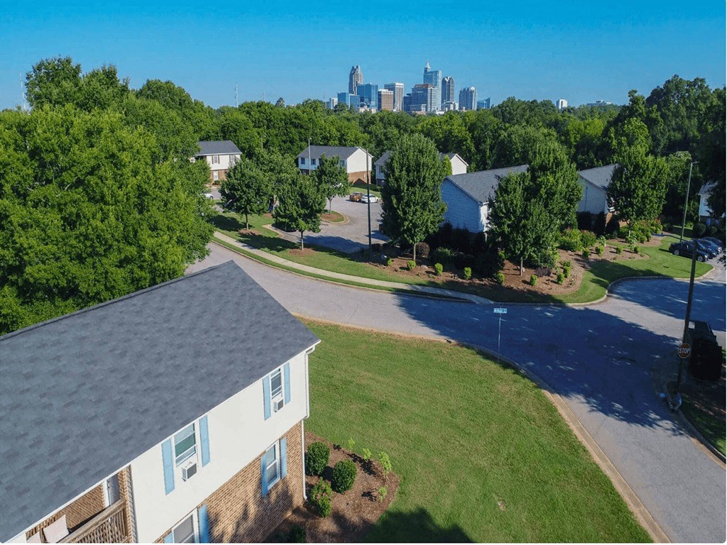 Aerial Exterior View at Trails Corner Apartments, Raleigh, 27610