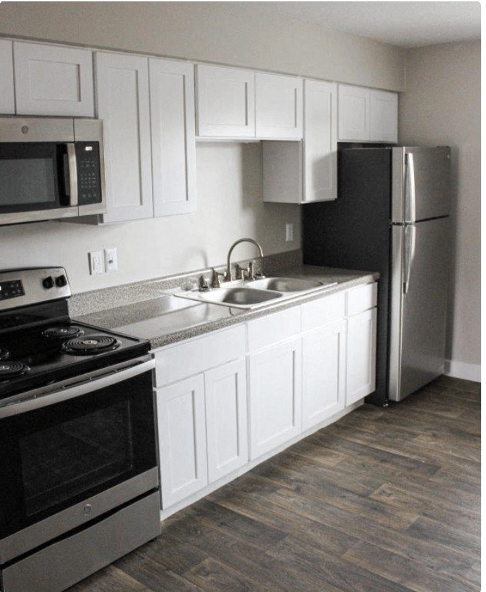 Kitchen at Trails Corner Apartments, Raleigh, NC, 27610