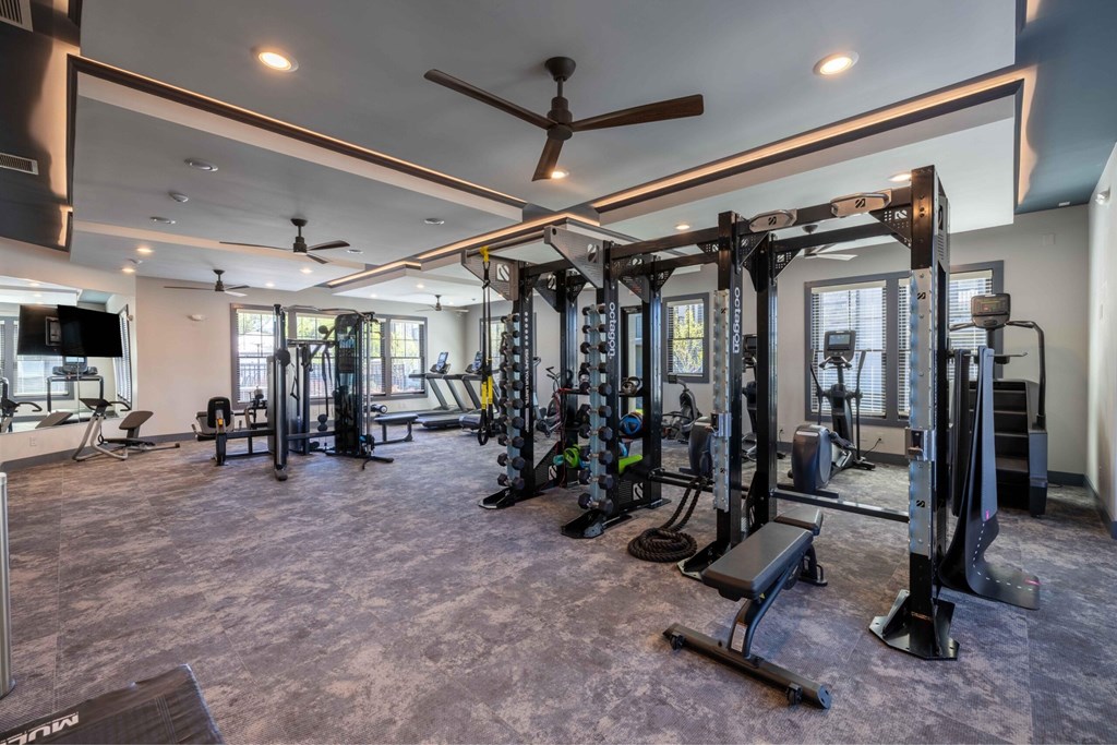 Fitness Studio at Evolve at Parkway Apartment Homes, Concord, NC 28027