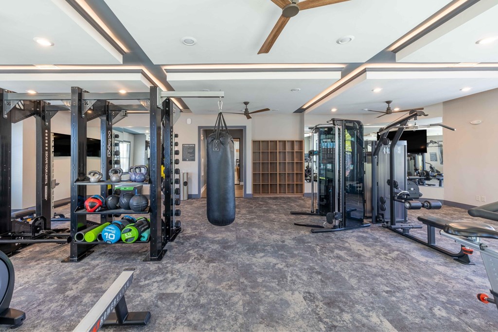 Modern Fitness Center at Evolve at Parkway Apartment Homes, North Carolina, 28027