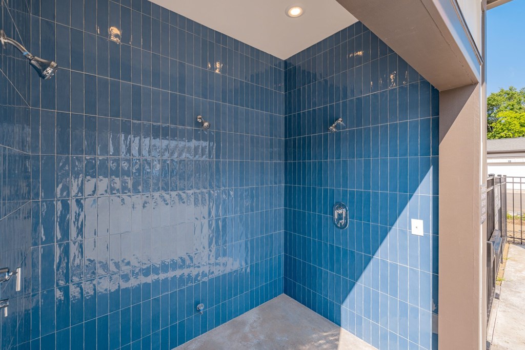 Shower Area at Evolve at Parkway Apartment Homes, North Carolina, 28027