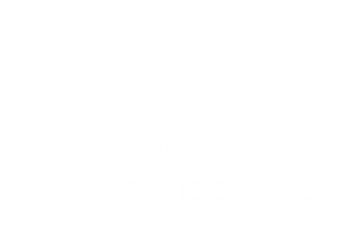 A logo with the words New Urban Residential.