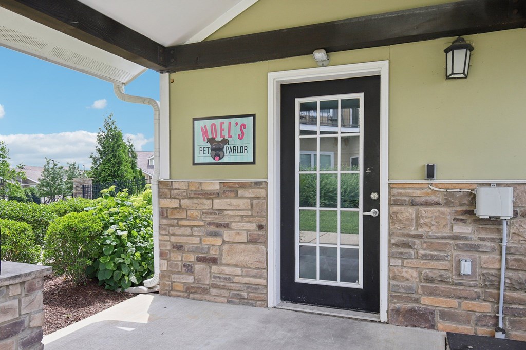 A door with a glass window at Venue at 109 Apartments, Lebanon , TN