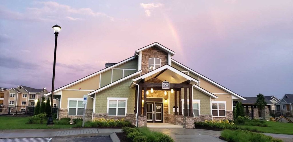 A building with a rainbow in the background. at Venue at 109 Apartments, Lebanon , TN, 37090