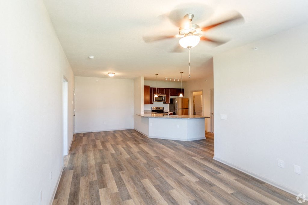 Living room with wooden floor at The Venue at 109 Apartments , Lebanon, 37090