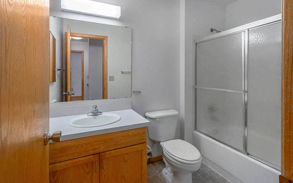 a bathroom with a sink toilet and a shower