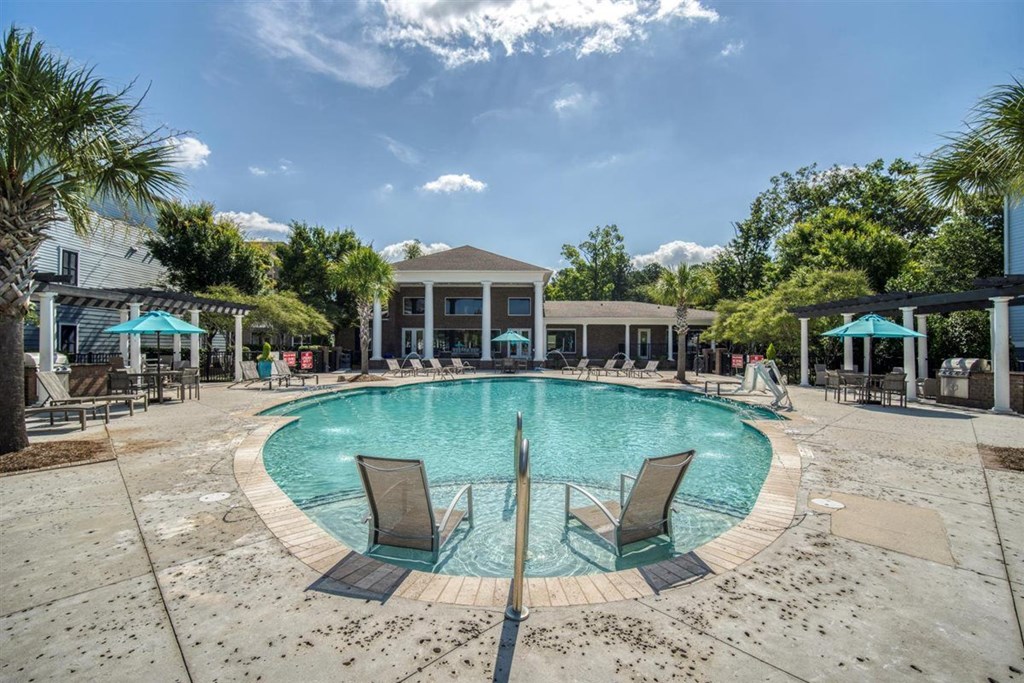 A large swimming pool at Cypress River, Ladson, SC