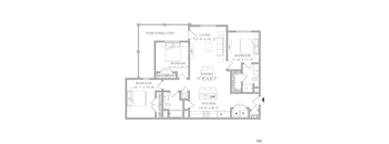 Larel 3 bed 2 bath Floor Plan at Waterleaf at Neely Ferry Apartments, Simpsonville