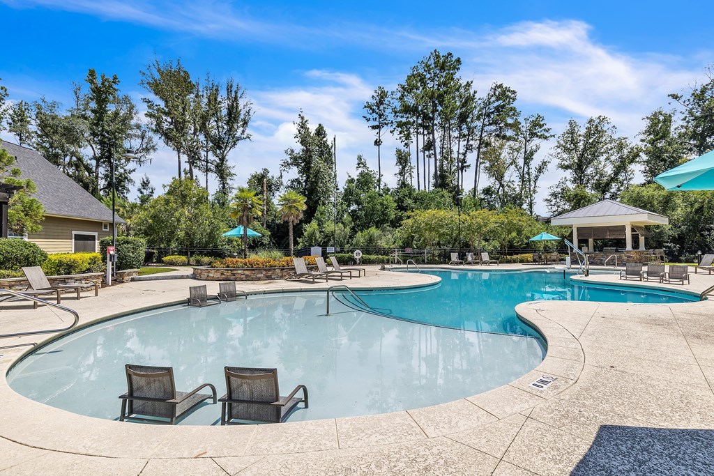Swimming Pool And Relaxing Area at Sterling Creek at Richmond Hill, Richmond Hill, GA, Georgia , 31324
