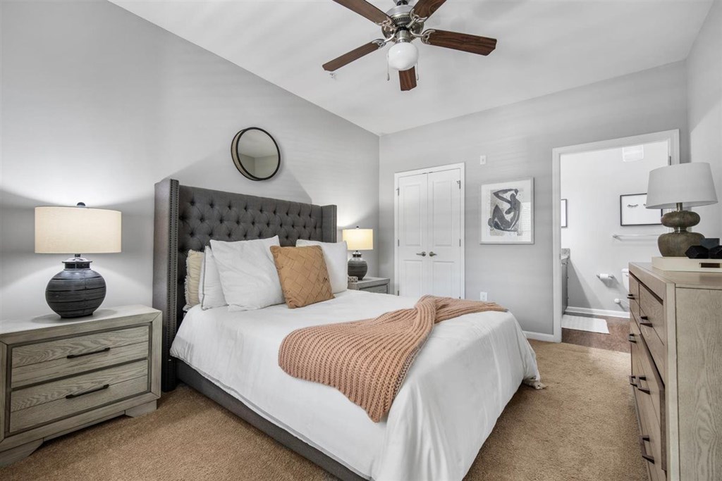 Bedroom With Ceiling Fan at Cypress River, Ladson, South Carolina