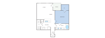 A4L Floor Plan at Citadel at Westpointe Apartments, San Antonio, TX