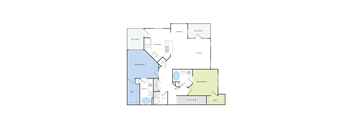 B5U 1 Floorplan at Citadel at Westpointe, San Antonio, TX
