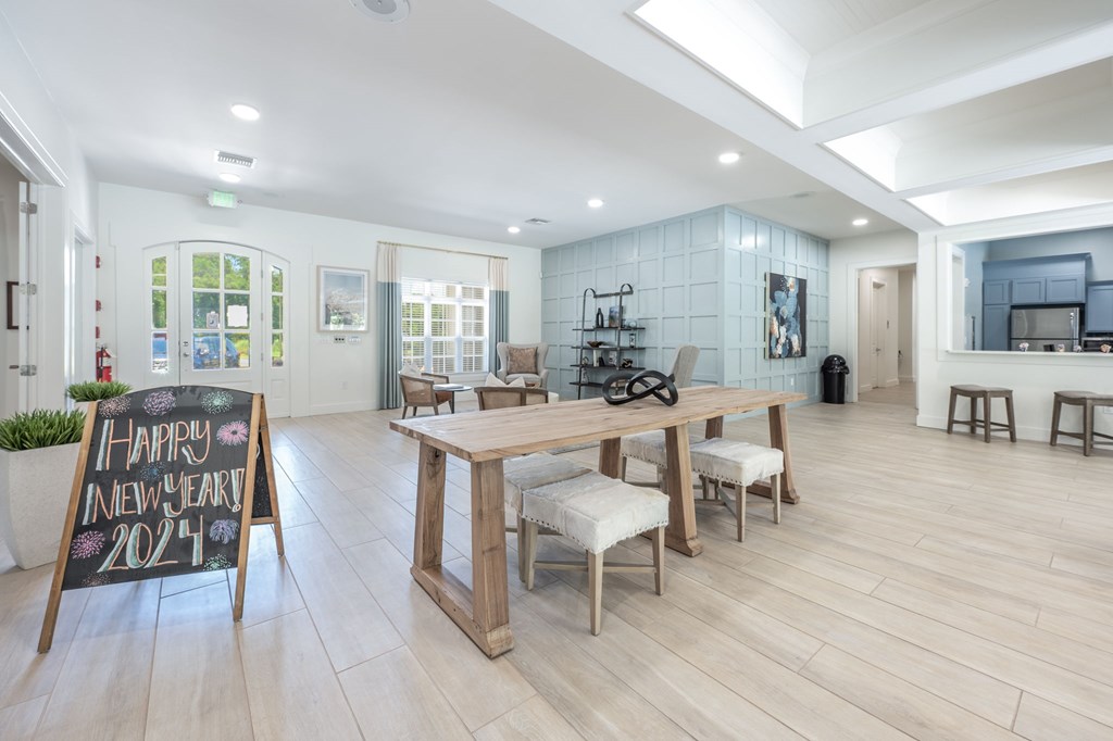 Clubhouse With Kitchen at Spring Creek Apartments, Crestview, FL