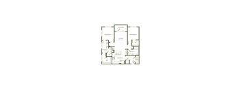 A floor plan of a house with labeled rooms such as Bedroom 1, Bathroom, Kitchen, and Living Room.