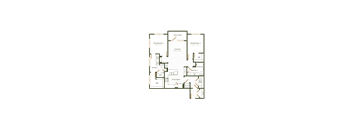 A floor plan of a house with labeled rooms such as "Kitchen" and "Bedroom 1".