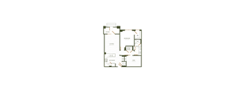 A floor plan of a residential property with labeled rooms.
