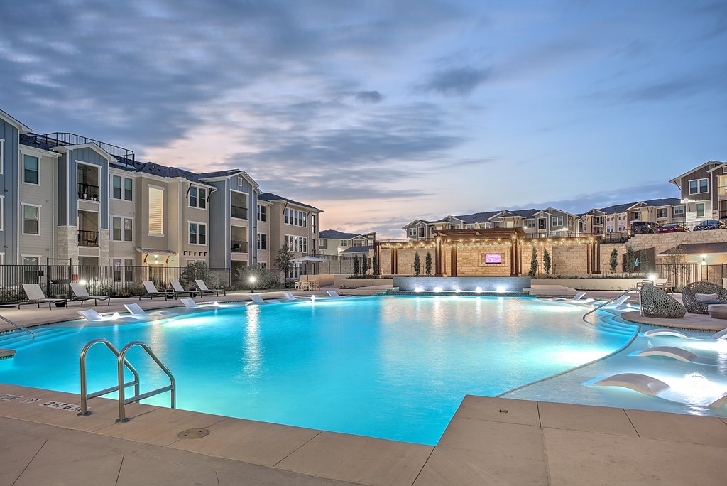 Relaxing Swimming Pool With Sundeck at Edge and Stone, Texas