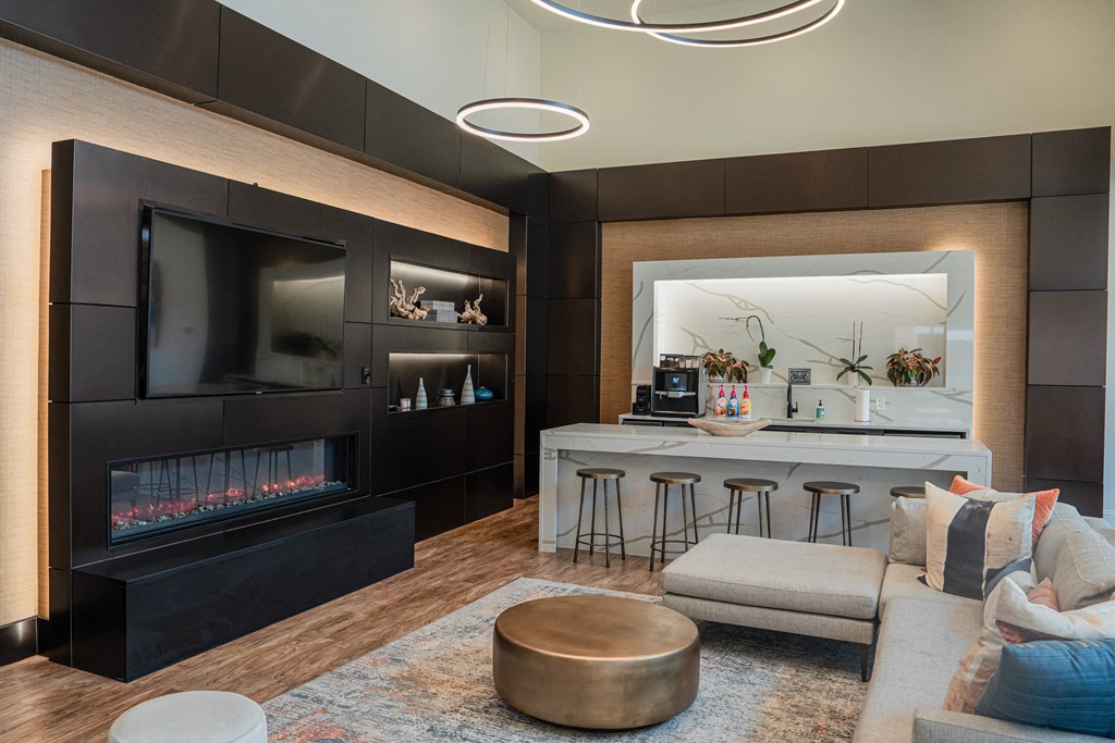 Clubroom With Kitchen at Platinum Castle Hills, Lewisville, TX, 75056