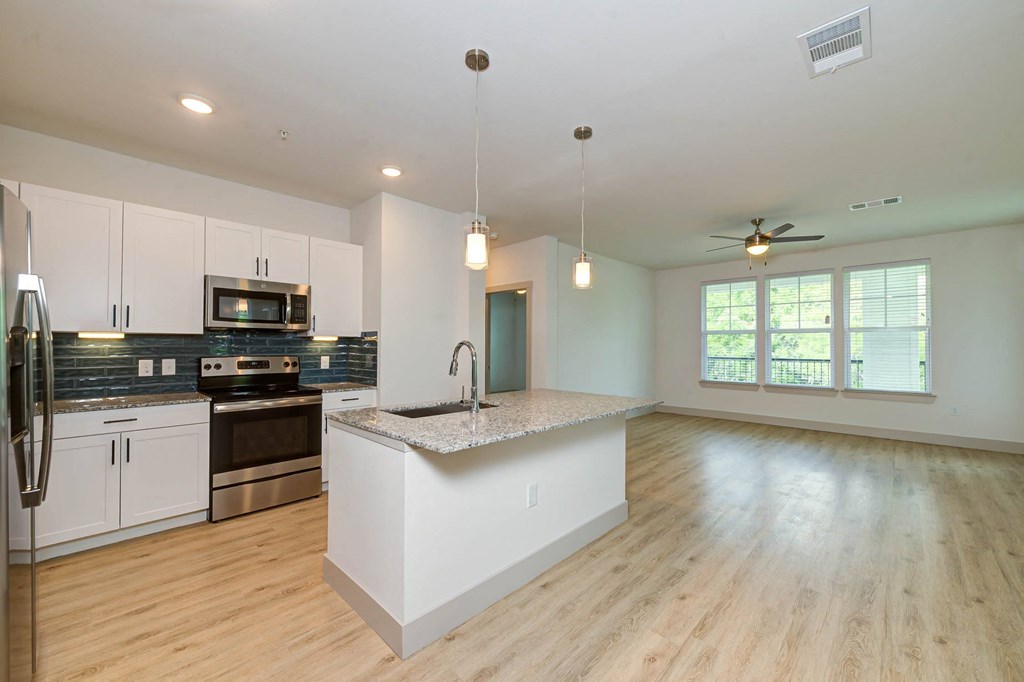 Living and kitchen at Legacy at Cibolo, Boerne, TX