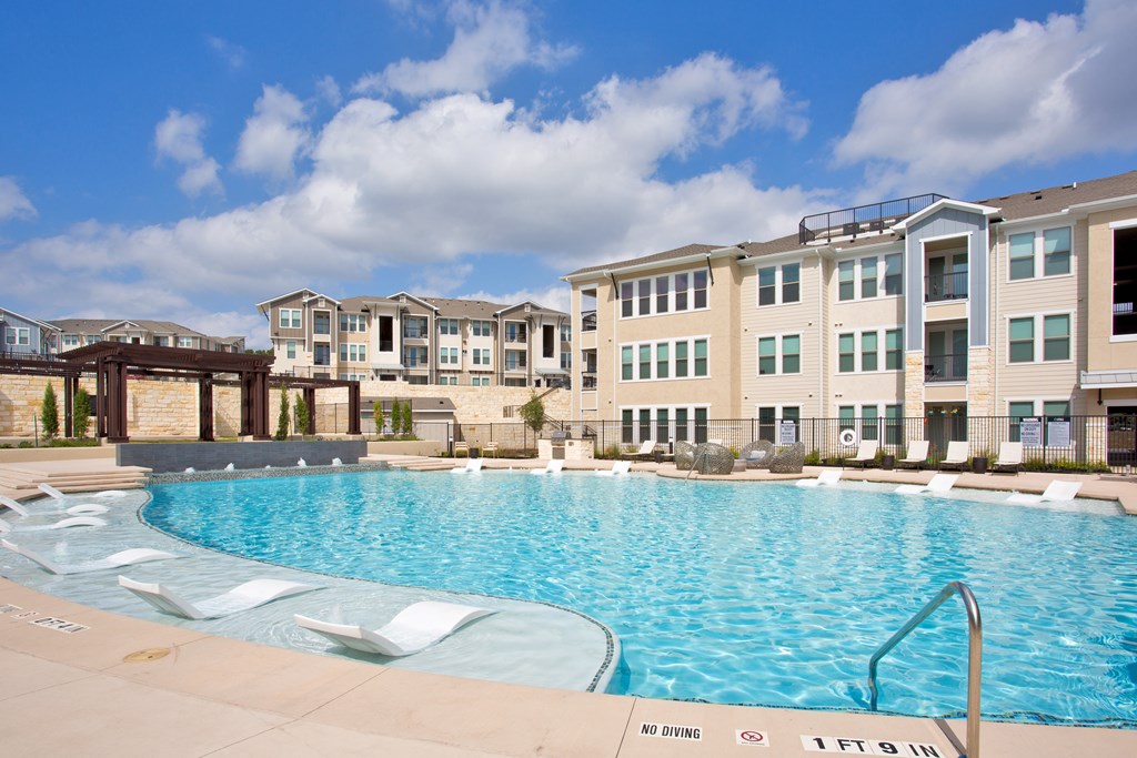 Sparkling Swimming Pool at Edge and Stone, Texas