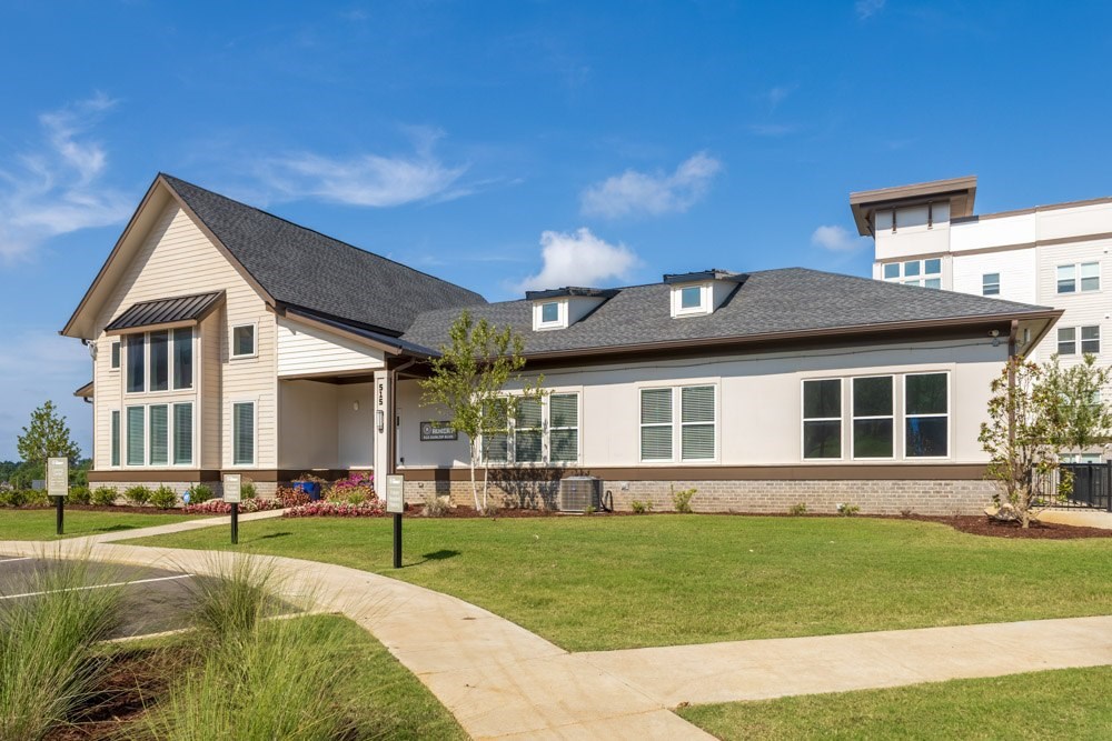 Exterior Walkways with Trees at Prosper Madison Oaks, Alabama, 35758