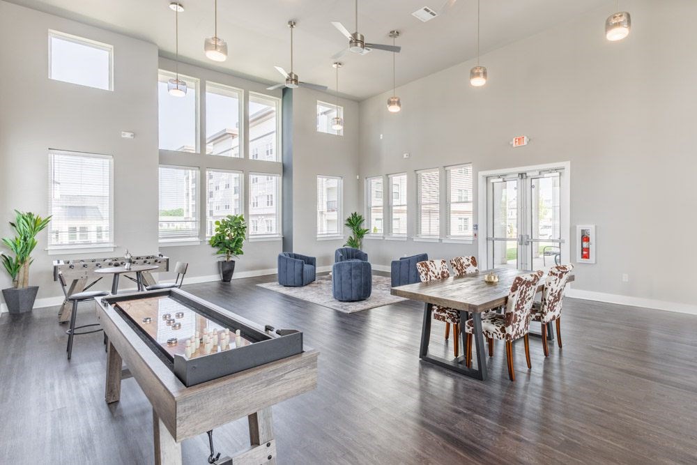 Game Room With Shuffle Board at Prosper Madison Oaks, Alabama