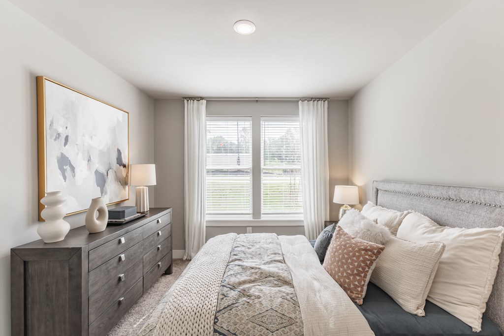 Comfortable Bedroom With Large Window at Prosper Madison Oaks, Madison