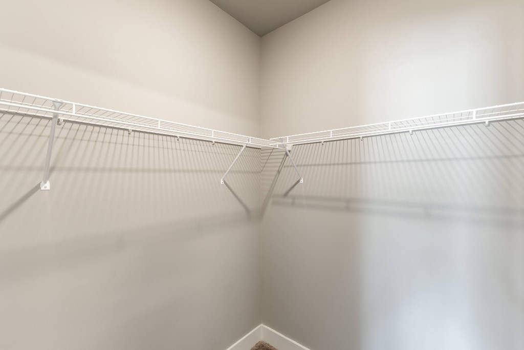 Built In White shelving unit at Prosper Madison Oaks, Madison, 35758