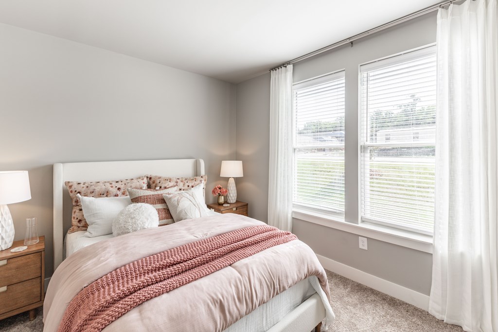 Bedroom With Expansive Windows at Prosper Madison Oaks, Madison, 35758