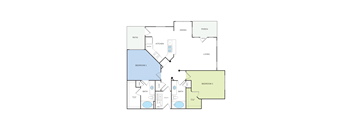 B4u 1 Floorplan at Citadel at Westpointe, San Antonio