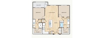 Garbo Floor Plan at The Mark at Huebner Oaks, San Antonio, TX 78230