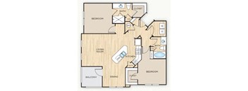 Hepburn Floor Plan at The Mark at Huebner Oaks, San Antonio