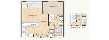 Monroe Floor Plan at The Mark at Huebner Oaks, San Antonio, Texas